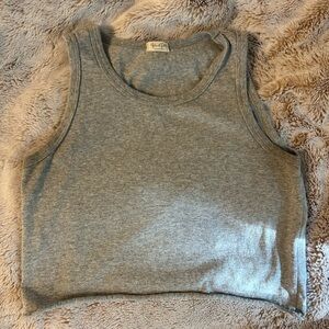 Brandy gray cropped tank